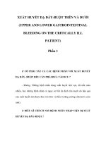XUẤT HUYẾT DẠ DÀY-RUỘT TRÊN VÀ DƯỚI - Phần 1 pot