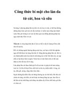 Công thức bí mật cho làn da từ cát, hoa và sữa potx