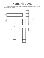 Ô chữ về màu sắc