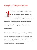 Bí quyết nói Tiếng Anh lưu loát ppsx