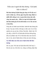 Trầm cảm ở người đái tháo đường docx