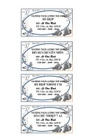 Mẩu nhãn vở đẹp