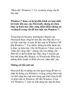 “Pháo đài” Windows 7: Ưu và nhược trong vấn đề bảo mật pdf