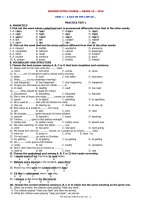 Ôn Tập 10 CB (Unit 1 & 16)