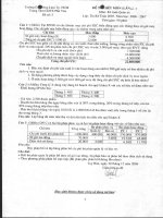 Đề thi Kế Toán quản trị số 6 doc
