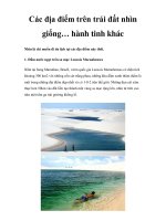 Các địa điểm trên trái đất nhìn giống… hành tinh khác ppsx