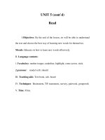 UNIT 5 (cont’d) Read docx