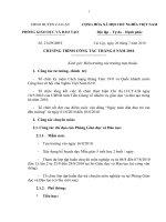 Chương trình công tác tháng 8 năm 2010