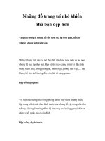 Những đồ trang trí nhỏ khiến nhà bạn đẹp hơn docx