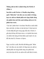 Những add-on thú vị dành riêng cho Firefox 4 (Phần 1) pdf