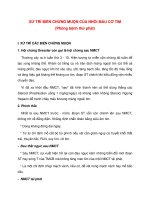 Bài giảng tim mạch - XỬ TRÍ BIẾN CHỨNG MUỘN CỦA NHỒI MÁU CƠ TIM pdf