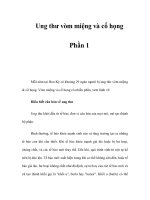 Ung thư vòm miệng và cổ họng - Phần 1 pptx