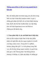 Những quan điểm có thể sai trong ngành bán lẻ hiện đại ppt