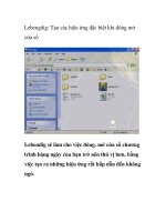 Lebengdig: Tạo các hiệu ứng đặc biệt khi đóng mở cửa sổ ppsx