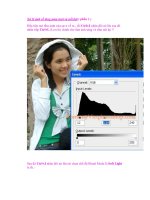 Xử lý ảnh về tông màu tươi và nổi bật ( phần 1 ) docx