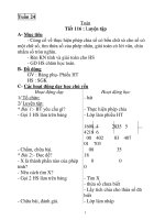 Giáo Án Toán Lớp 3 _ Tuần 24 ppsx