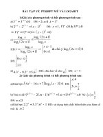 bài tập pt& bpt mũ và log