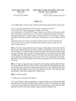 THÔNG TƯ QUY ĐỊNH MỨC LÃI SUẤT HUY ĐỘNG VỐN TỐI ĐA BẰNG ĐỒNG VIỆT NAM pps