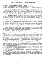 Đề cương Tâm lý trẻ em- ĐH mầm non