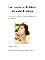 Nguyên nhân làn da thiếu độ ẩm và cách khắc phục pps