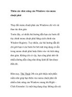 Thêm các chức năng của Windows vào menu chuột phải pot