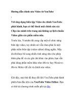 Hướng dẫn chỉnh sửa Video từ YouTube pot