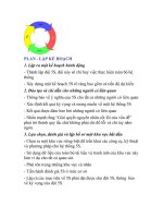 PLAN - LẬP KẾ HOẠCH pdf