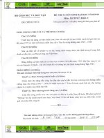 Dap an DH mon Su 2010