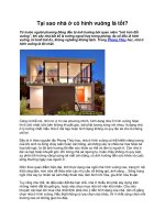 Tại sao nhà ở có hình vuông là tốt docx