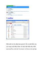 Một số tuyệt chiêu tăng lực cho Firefox- P2 docx
