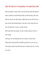 Quy tắc ứng xử và trang phục của người học sinh pdf