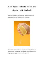 Làm đẹp da và tóc từ chanh potx