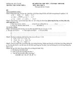 Đề KT, thi HK II môn Hóa 8