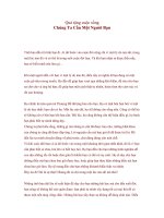 Chúng ta cần một người bạn