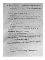 ĐỀ SỬ THI ĐH KHỐI C NĂM 2010