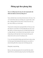 Phòng ngủ theo phong thủy ppsx