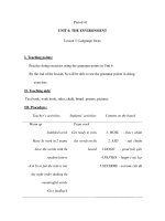 Period 41 - UNIT 6: THE ENVIRONMENT - Lesson 5 pps