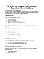Tối đa hoá tiện ích camera, cách tạo và đọc Ebook tiếng Việt của blackberry pot