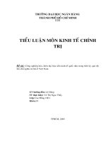 Công nghiệp hóa, hiện đại hóa nền kinh tế quốc dân trong thời kỳ quá độ lên CNXH ở Việt Nam