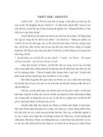 TRIẾT HỌC ARIXTỐT potx