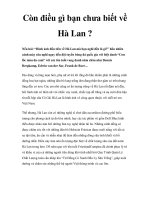 Còn điều gì bạn chưa biết về Hà Lan ? docx