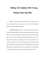 Những Xét Nghiệm Mới Trong Những Năm Sắp Đến ppsx