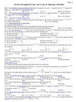 Lý 10:Bài tập_ĐỘNG HỌC CHẤT ĐIỂM