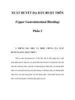 XUẤT HUYẾT DẠ DÀY-RUỘT TRÊN (Upper Gastrointestinal Bleeding) - Phần 2 pdf