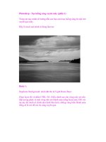 Photoshop - Tạo luồng sáng xuyên mây (phần 1) potx