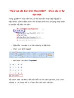 Thao tác căn bản trên Word 2007 – Chèn các ký tự đặc biệt pot