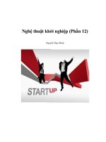Nghệ thuật khởi nghiệp (Phần 12) docx