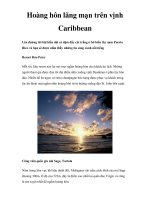 Hoàng hôn lãng mạn trên vịnh Caribbean ppsx