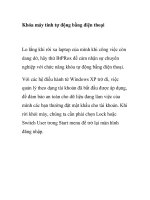 Khóa máy tính tự động bằng điện thoại potx