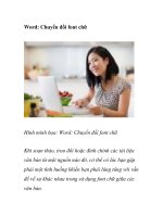 Word: Chuyển đối font chữ pptx